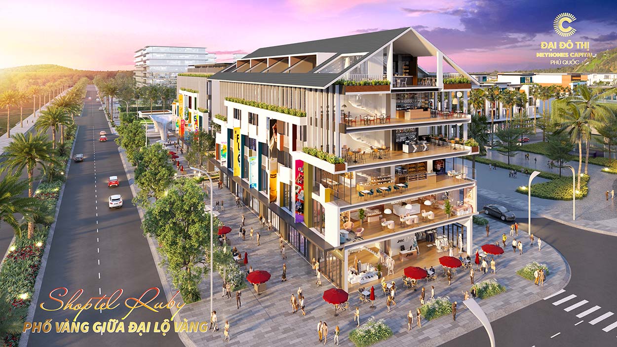 Phối cảnh nội thất căn tiêu chuẩn -  tầng 1 -  khu nhà hàng